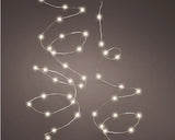 16 FT 100 Micro LED Warm White Twinkle Lights With Silver Wire Battery Operated