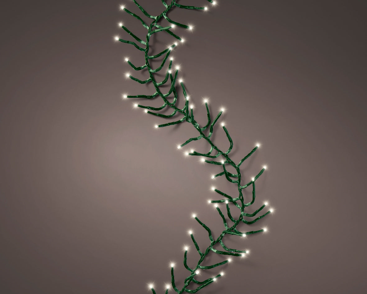 Juego básico de grupo de 16 pies, blanco cálido, con 1 cadena de 500 luces LED