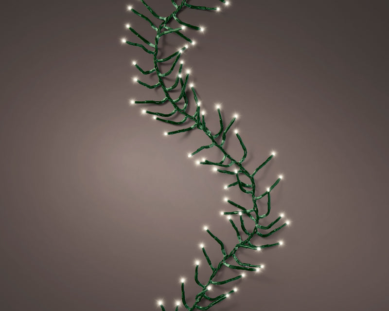 Juego básico de grupo de 16 pies, blanco cálido, con 1 cadena de 500 luces LED