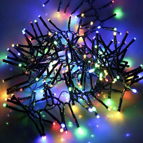 16 FT Cluster Starter Set Multicolor String Of 500 LED Lights