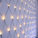 5 FT X 6 FT Starter Set 200 LED Warm White Net Lights With Green Wire