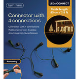 3 FT Green Extension Set With 4 Connections