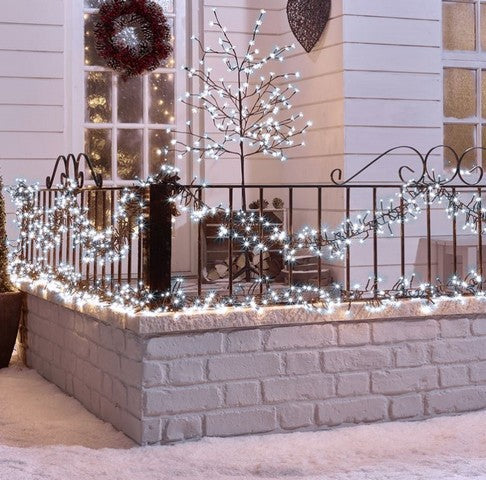 112 FT 1500 LED Cool White Compact Lights With Brown Wire