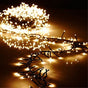 112 FT Compact 1500 LED Warm White Brown Wire 8 Function Twinkle