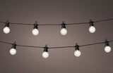 31 FT 20 LED Starter Set Warm White Party Lights With Black Wire
