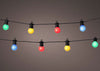 31 FT 20 LED Starter Set Multi Party Lights With Black Wire
