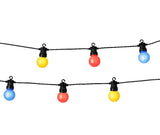 31 FT 20 LED Starter Set Multi Party Lights With Black Wire