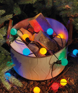 31 FT 20 LED Starter Set Multi Party Lights With Black Wire