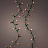 36 FT 500 LED Red Compact Lights With Green Wire