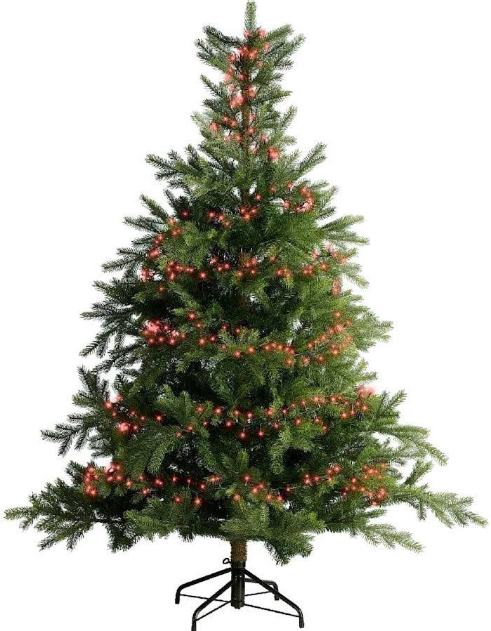 36 FT 500 LED Red Compact Lights With Green Wire