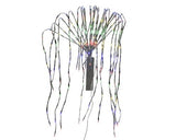 10 FT 880 LED Multi Cascade Lights With Silver Wire 5 Flow Speed