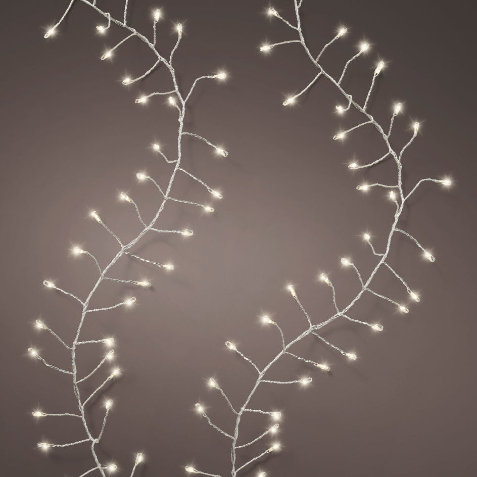 39 FT Compact 960 Micro LED Warm White Lights With Silver Wire