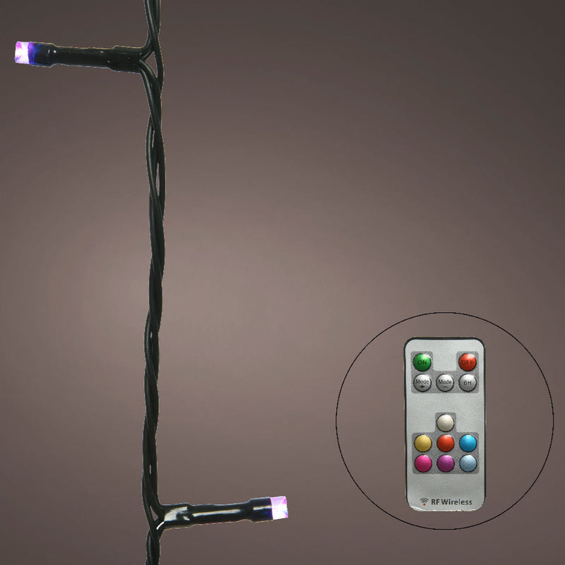 33 FT 100 LED Dancing Warm White & Color Changing Green Wire With Remote Control