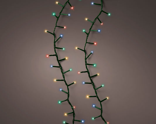 148 FT 2000 LED Multi Compact Lights With Green Wire