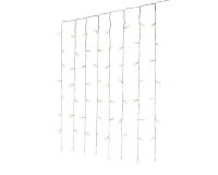5 FT X 10 FT Curtain Connect 300 LED Warm White Transparent Wire
