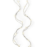 16 FT 100 Micro LED Warm White Steady Lights With Silver Wire Battery Operated
