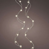 16 FT 100 Micro LED Warm White Steady Lights With Silver Wire Battery Operated