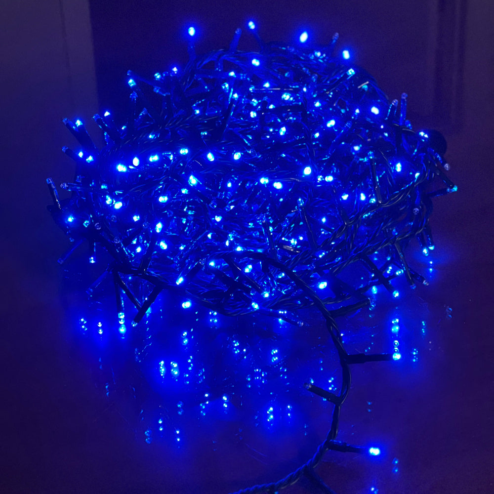 36 FT 500 LED Blue Compact Extension Set With Green Wire