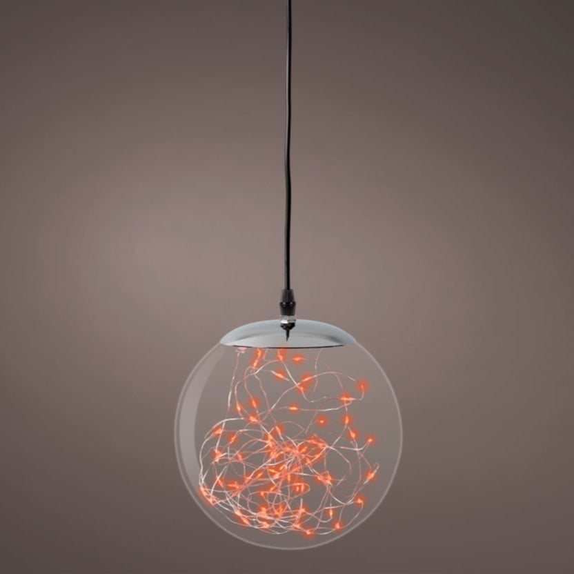 80 Red Micro LED Hanging Ball