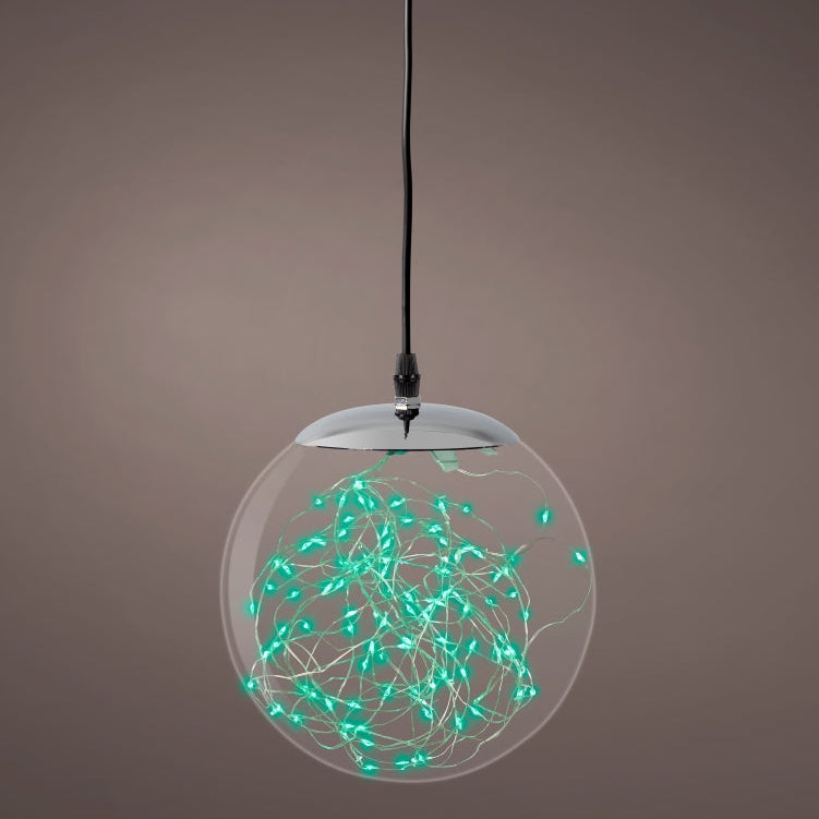 80 bolas colgantes micro LED verdes