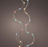 10 FT 60 Micro LED Multi Lights With Silver Wire Battery Operated