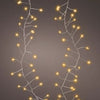 4 FT 100 Micro LED Classic Warm Compact Lights With Silver Wire Battery Operated
