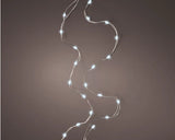 10 FT 60 Micro LED Cool White Lights With Silver Wire Battery Operated