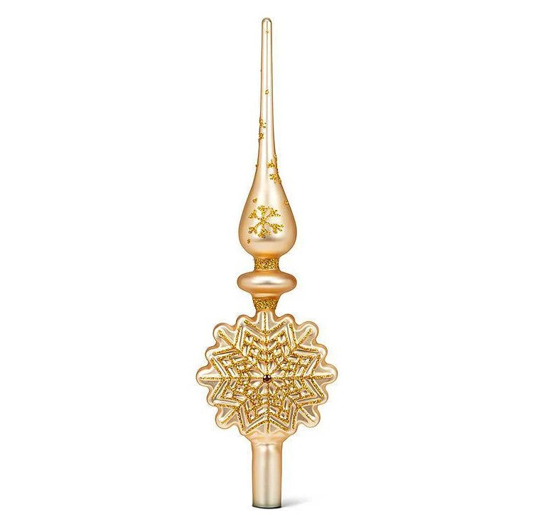 14" Gold Finial Tree Topper Assortment Of 3