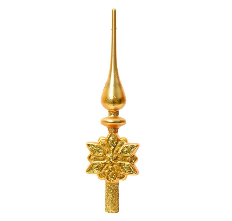 14" Gold Finial Tree Topper Assortment Of 3
