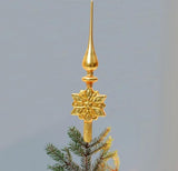 14" Gold Finial Tree Topper Assortment Of 3