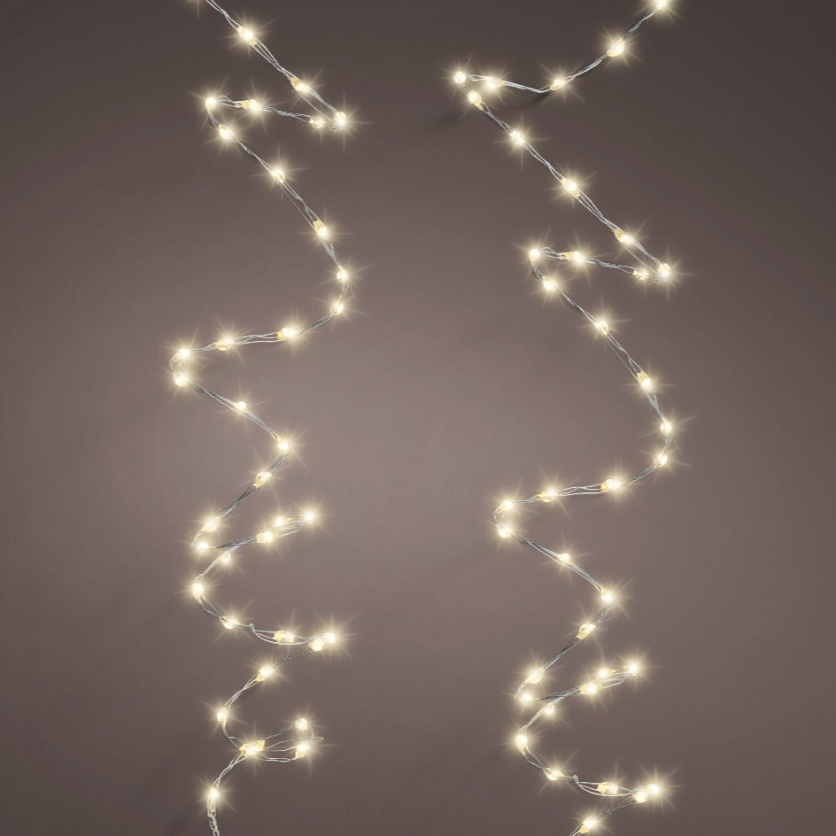 20 FT 378 Micro LED Warm White Twinkle Lights With Silver Wire