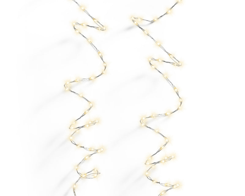 20 FT 378 Micro LED Warm White Twinkle Lights With Silver Wire
