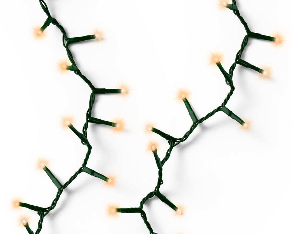 53 FT 750 LED Classic Warm & Warm White Compact Lights With Green Wire