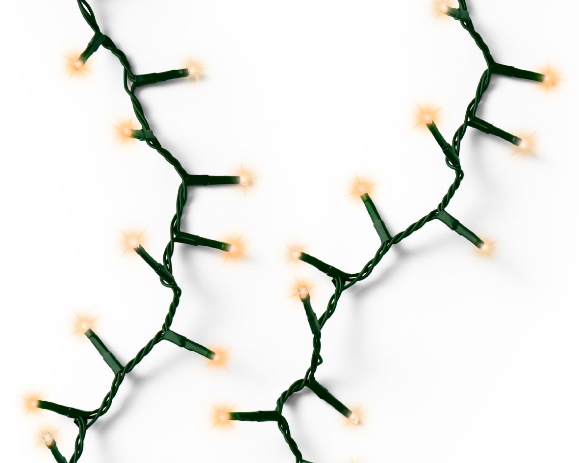 53 FT 750 LED Classic Warm & Warm White Compact Lights With Green Wire