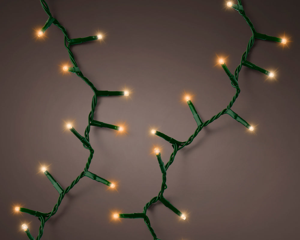 53 FT 750 LED Classic Warm & Warm White Compact Lights With Green Wire