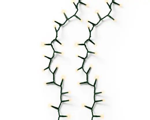 36 FT 500 LED Soft Warm Compact Lights With Green Wire