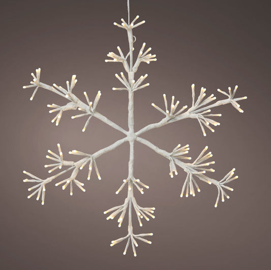 28" X 31" 294LED Warm White LED Flashing White Snowflake