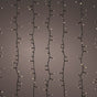 8 FT 1080 LED Cascade Warm White Cluster Lights With Black Wire