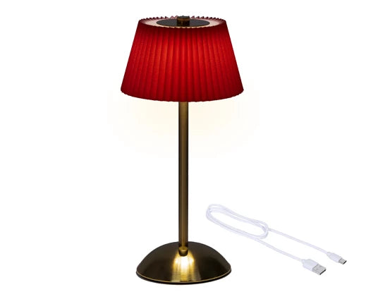 Lámpara LED Roja y Dorada de 20''