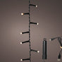 13 FT 160 LED Warm White Compact Lights With Black Wire Battery Operated
