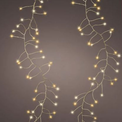 20 FT 480 Micro LED Warm White & Class Warm Compact Sparkle Light With Gold Wire