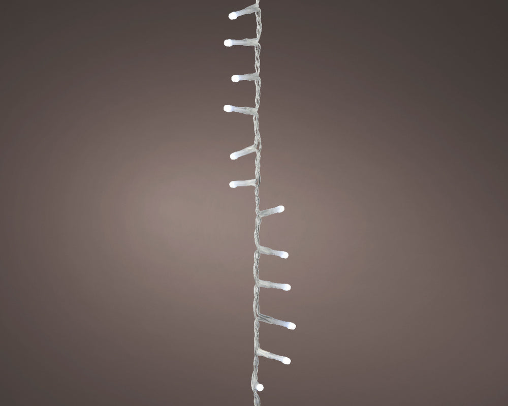 74 FT 1000 LED Cool White Compact Lights With Transparent Wire