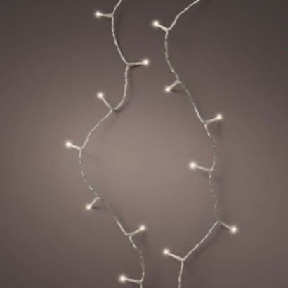 15 FT 60 LED Warm White Lights With Transparent Wire Battery Operated