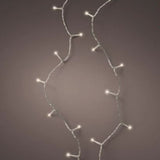 15 FT 60 LED Warm White Lights With Transparent Wire Battery Operated