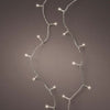 15 FT 60 LED Warm White Lights With Transparent Wire Battery Operated