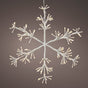 17" X 19" 168LED Warm White LED White Snowflake
