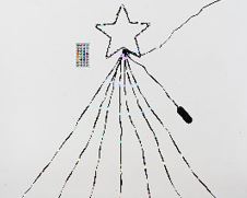 9 FT 236 Micro LED Color Changing Dancing Light Star