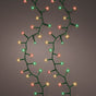 36 FT 500 LED Red, Green, Classic Warm Compact Lights With Green Wire