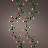 36 FT 500 LED Red, Green, Classic Warm Compact Lights With Green Wire