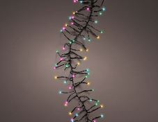 20 FT Cluster 768 LED Multi Black Wire 8 Function Twinkle